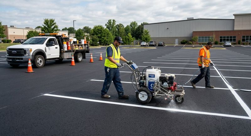 Asphalt Striping in Palm Springs, CA