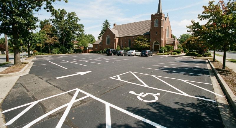 Church Parking Lot Striping in Acworth, GA