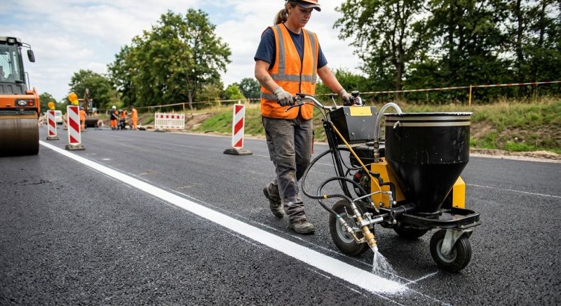 Commercial Asphalt Painting in Katy, TX