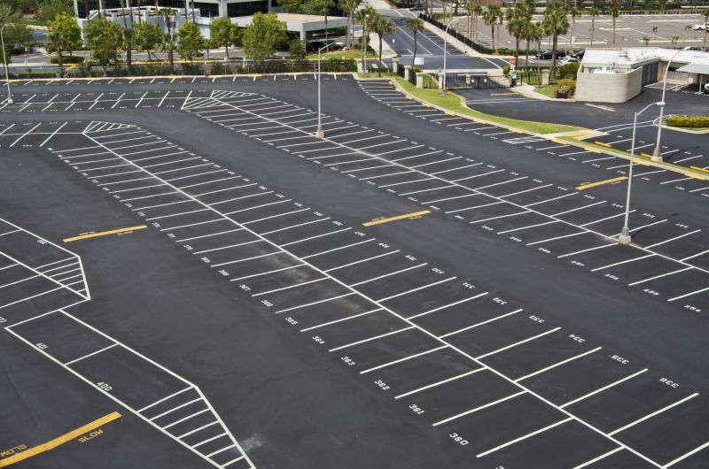 Concrete Parking Lot Striping in Gwinnett County, GA