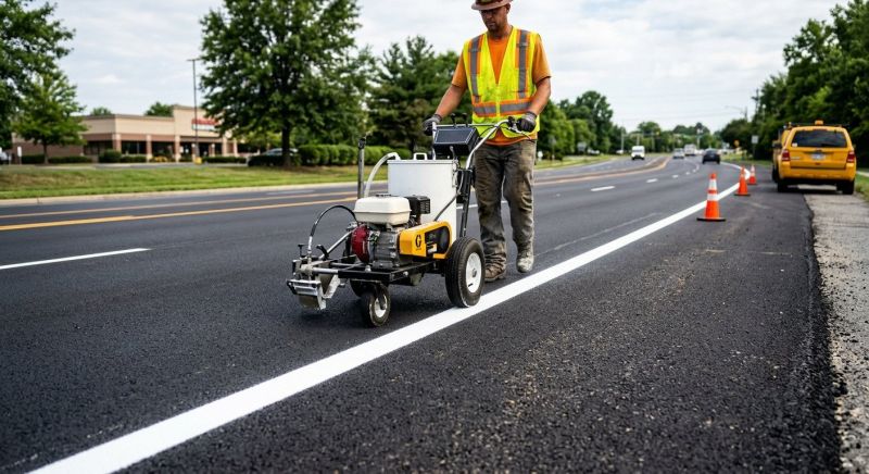 Lane Marking Service in Los Angeles, CA