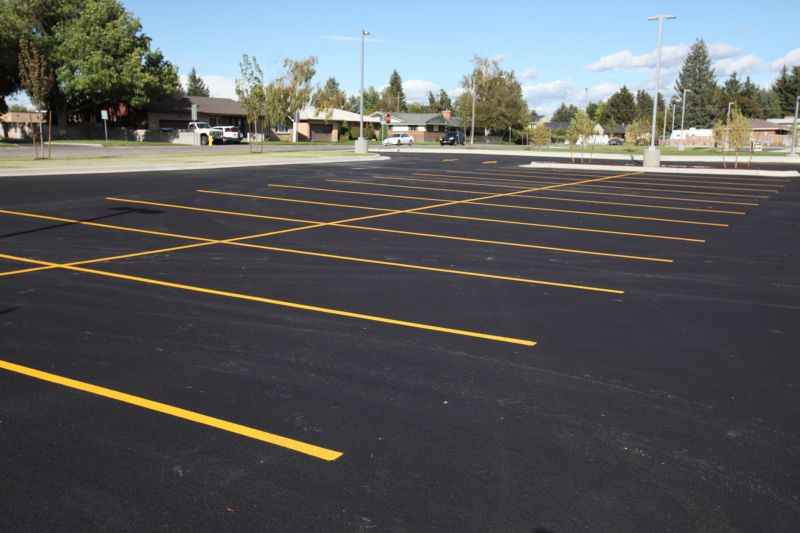 Resurfaced and Striped Lot