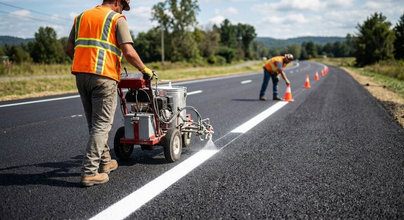 Pavement Striping Service in Palm Springs, CA
